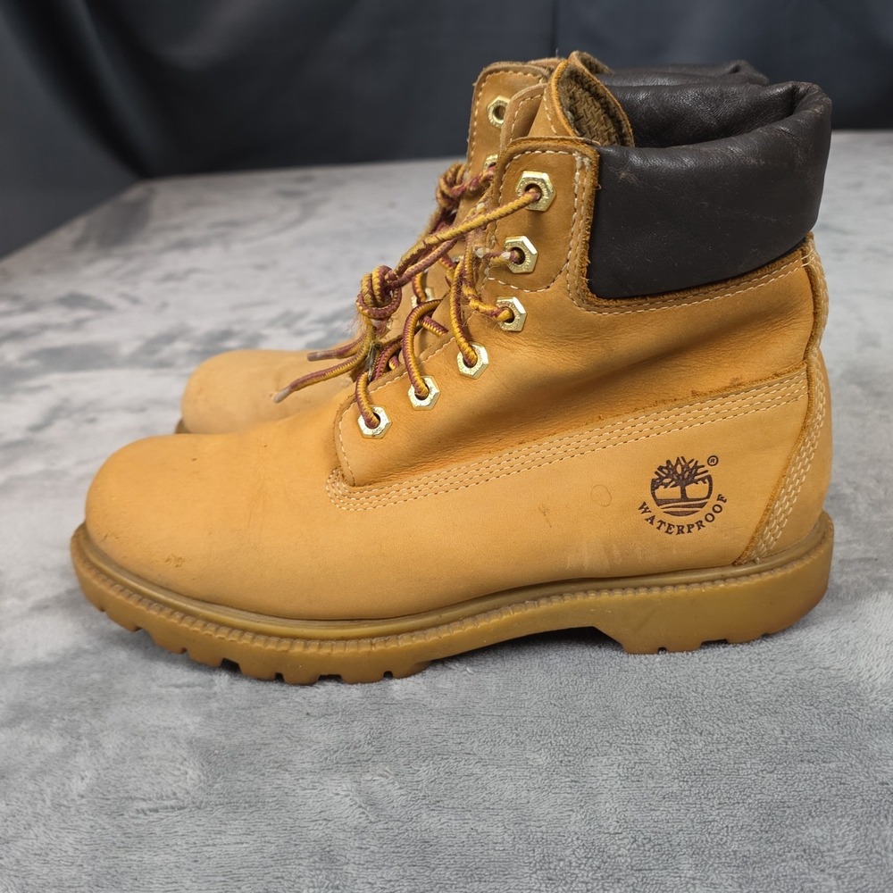 Timberland Original Classic 6-Inch Basic Waterproof Boots Nubuck Tan Men 7 M ... - Picture 4 of 9